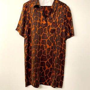 Equipment silk button down mini shit dress. Lightly worn.